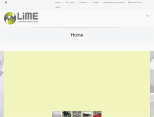 Tablet Screenshot of lime.ac.uk